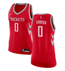 Women's Nike Houston Rockets #0 Marquese Chriss Swingman Red NBA Jersey - Icon Edition
