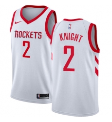 Youth Nike Houston Rockets #2 Brandon Knight Swingman White NBA Jersey - Association Edition