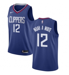 Women's Nike Los Angeles Clippers #12 Luc Mbah a Moute Swingman Blue NBA Jersey - Icon Edition