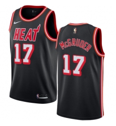 Youth Nike Miami Heat #17 Rodney McGruder Swingman Black Fashion Hardwood Classics NBA Jersey