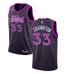 Men's Nike Minnesota Timberwolves #33 Robert Covington Swingman Purple NBA Jersey - City Edition
