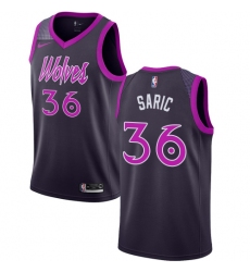Women's Nike Minnesota Timberwolves #36 Dario Saric Swingman Purple NBA Jersey - City Edition