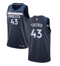 Women's Nike Minnesota Timberwolves #43 Anthony Tolliver Swingman Navy Blue NBA Jersey - Icon Edition