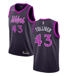 Women's Nike Minnesota Timberwolves #43 Anthony Tolliver Swingman Purple NBA Jersey - City Edition