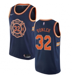 Youth Nike New York Knicks #32 Noah Vonleh Swingman Navy Blue NBA Jersey - City Edition