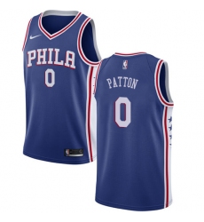 Youth Nike Philadelphia 76ers #0 Justin Patton Swingman Blue NBA Jersey - Icon Edition
