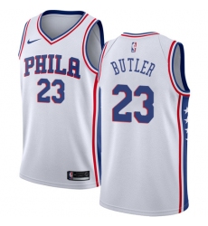 Women's Nike Philadelphia 76ers #23 Jimmy Butler Swingman White NBA Jersey - Association Edition