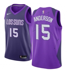 Women's Nike Phoenix Suns #15 Ryan Anderson Swingman Purple NBA Jersey - City Edition