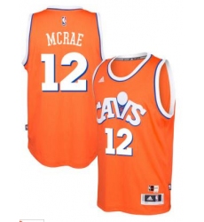 adidas Cleveland Cavaliers #12 Jordan McRae Orange Hardwood Classics Swingman Jersey