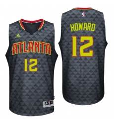 Atlanta Hawks #12 Dwight Howard Road Black New Swingman Jersey