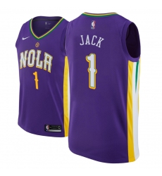 Men NBA 2018-19 New Orleans Pelicans #1 Jarrett Jack City Edition Purple Jersey