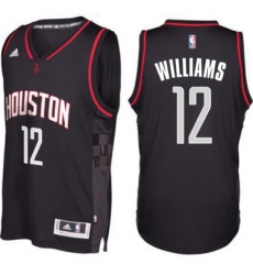 Men's Houston Rockets #12 Lou Williams adidas Black Swingman Space City Jersey
