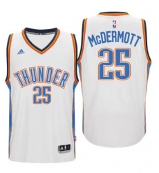 Men's Oklahoma City Thunder #25 Doug McDermott adidas White Player Swingman Jersey