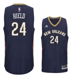 New Orleans Pelicans #24 Buddy Heild 2016 Road Navy New Swingman Jersey