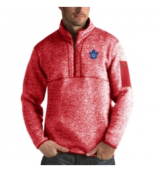 Men's Toronto Maple Leafs Antigua Fortune Quarter-Zip Pullover Jacket Red