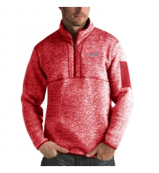 Men's Washington Capitals Antigua Fortune Quarter-Zip Pullover Jacket Red