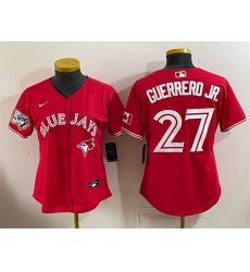 Youth Toronto Blue Jays #27 Vladimir Guerrero Jr. Red 50 Seasons Stitched Baseball Jersey