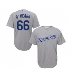 Men's Kansas City Royals #66 Ryan O Hearn Replica Grey Road Cool Base Baseball Jersey