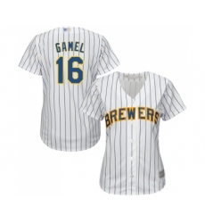 Women's Milwaukee Brewers #17 Jim Gantner Authentic Green Salute to Service Baseball Jersey