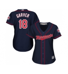Women's Minnesota Twins #18 Mitch Garver Replica Navy Blue Alternate Road Cool Base Baseball Jersey