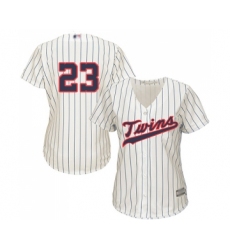 Women's Minnesota Twins #23 Nelson Cruz Replica Cream Alternate Cool Base Baseball Jersey