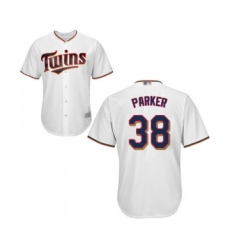 Men's Minnesota Twins #38 Blake Parker Replica White Home Cool Base Baseball Jersey