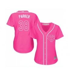Women's Minnesota Twins #64 Willians Astudillo Authentic Green Salute to Service Baseball Jersey