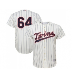 Youth Minnesota Twins #64 Willians Astudillo Replica Cream Alternate Cool Base Baseball Jersey