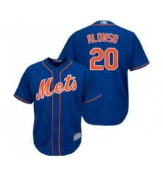 Youth New York Mets #20 Pete Alonso Authentic Royal Blue Alternate Home Cool Base Baseball Jersey