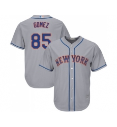 Men's New York Mets #85 Carlos Gomez Replica Grey Road Cool Base Baseball Jersey