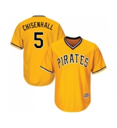 Youth Pittsburgh Pirates #5 Lonnie Chisenhall Replica Gold Alternate Cool Base Baseball Jersey