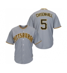 Youth Pittsburgh Pirates #5 Lonnie Chisenhall Replica Grey Road Cool Base Baseball Jersey
