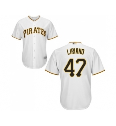 Youth Pittsburgh Pirates #47 Francisco Liriano Replica White Home Cool Base Baseball Jersey