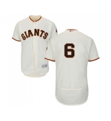 Men's San Francisco Giants #6 Steven Duggar Cream Home Flex Base Authentic Collection Baseball Jersey