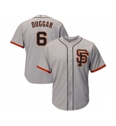 Men's San Francisco Giants #6 Steven Duggar Replica Grey Road 2 Cool Base Baseball Jersey