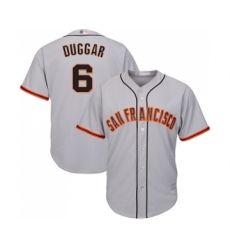 Men's San Francisco Giants #6 Steven Duggar Replica Grey Road Cool Base Baseball Jersey