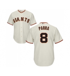 Men's San Francisco Giants #8 Gerardo Parra Replica Cream Home Cool Base Baseball Jersey