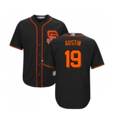 Youth San Francisco Giants #19 Tyler Austin Replica Black Alternate Cool Base Baseball Jersey