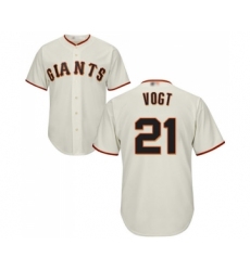Youth San Francisco Giants #21 Stephen Vogt Replica Cream Home Cool Base Baseball Jersey