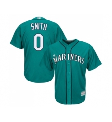 Men's Seattle Mariners #0 Mallex Smith Replica Teal Green Alternate Cool Base Baseball Jersey
