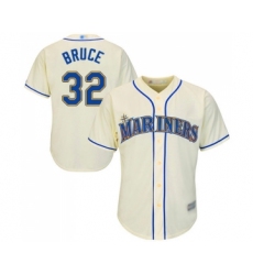 Youth Seattle Mariners #32 Jay Bruce Replica Cream Alternate Cool Base Baseball Jersey