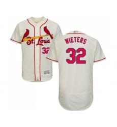 Men's St. Louis Cardinals #32 Matt Wieters Cream Alternate Flex Base Authentic Collection Baseball Jersey