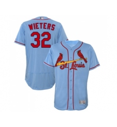 Men's St. Louis Cardinals #32 Matt Wieters Light Blue Alternate Flex Base Authentic Collection Baseball Jersey