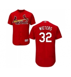 Men's St. Louis Cardinals #32 Matt Wieters Red Alternate Flex Base Authentic Collection Baseball Jersey