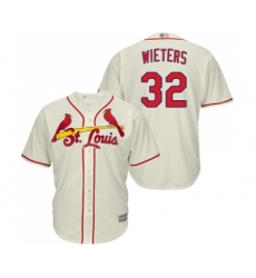 Men's St. Louis Cardinals #32 Matt Wieters Replica Cream Alternate Cool Base Baseball Jersey
