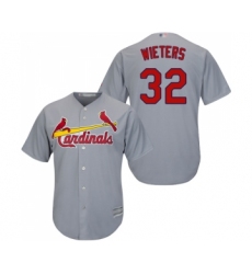 Youth St. Louis Cardinals #32 Matt Wieters Replica Grey Road Cool Base Baseball Jersey