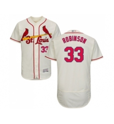 Men's St. Louis Cardinals #33 Drew Robinson Cream Alternate Flex Base Authentic Collection Baseball Jersey