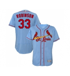 Men's St. Louis Cardinals #33 Drew Robinson Light Blue Alternate Flex Base Authentic Collection Baseball Jersey