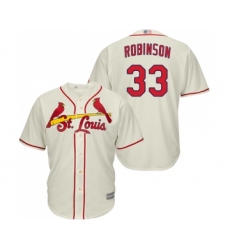 Youth St. Louis Cardinals #33 Drew Robinson Replica Cream Alternate Cool Base Baseball Jersey