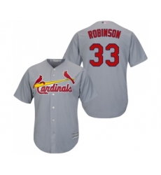 Youth St. Louis Cardinals #33 Drew Robinson Replica Grey Road Cool Base Baseball Jersey